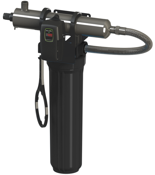 Luminor LBH4-Z2 UV Rack System w/ 20″ 5 Micron Sediment 1″ MNPT, 15 GPM