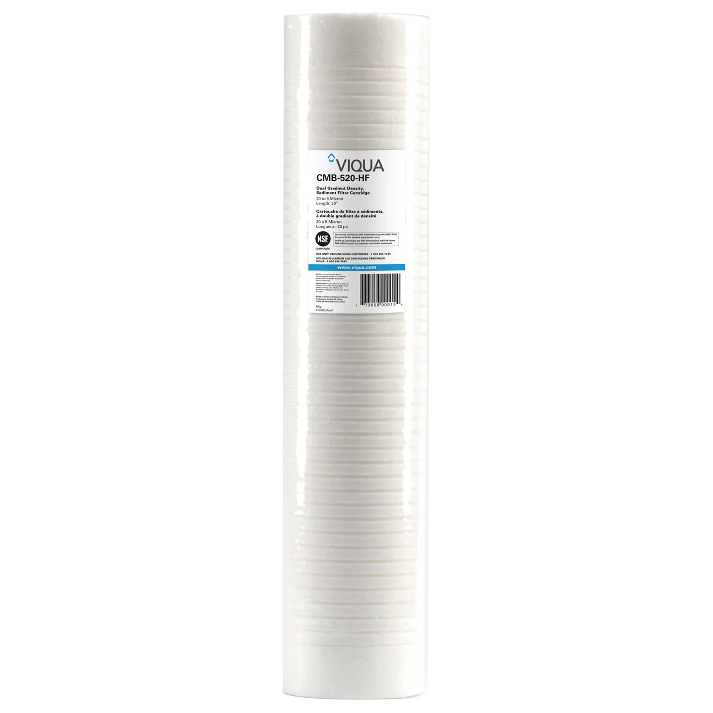 VIQUA CMB-520-HF 4-1/2" x 20" Sediment Filter 5 micron 32 gpm
